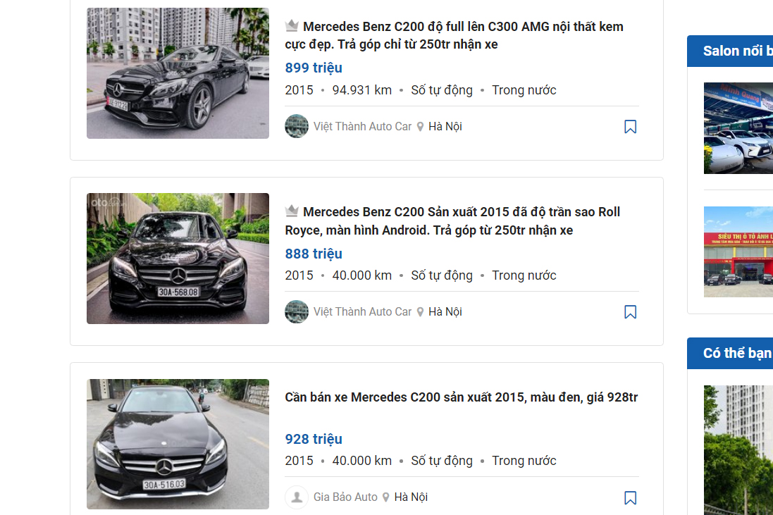 Mercedes C200 2015.