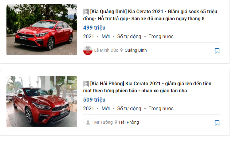 Kia Cerato 2021 sẽ nhận được ưu đãi lên tới 65 triệu đồng 1