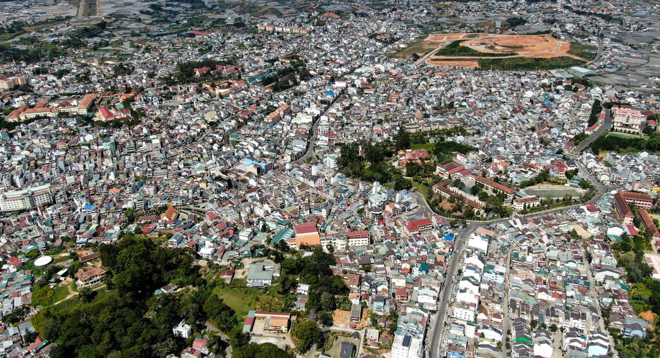 TP. Đà Lạt nhìn từ trên cao