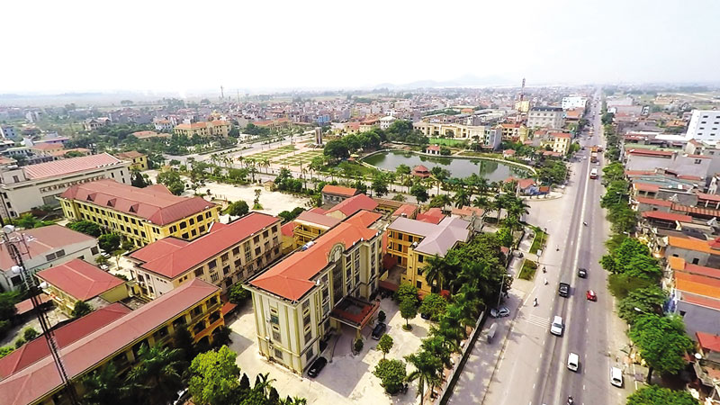 hình ảnh một góc huyện Quế Võ tỉnh Bắc Ninh