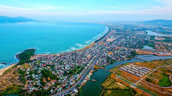 Một góc TP. Đà Nẵng nhìn từ trên cao