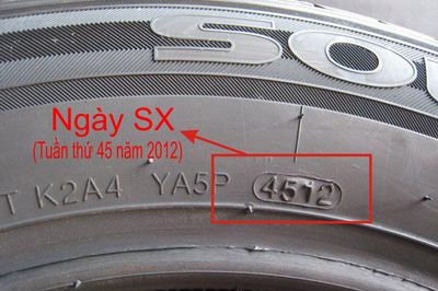 Hạn sử dụng của lốp &ocirc; t&ocirc;.