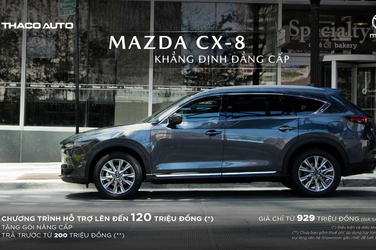 Kh&aacute;ch mua Mazda CX-8 bản&nbsp;Deluxe sẽ nhận được trọn vẹn mức hỗ trợ cao nhất 1