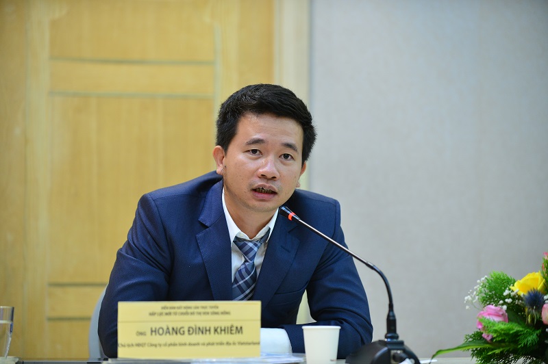 &ocirc;ng Ho&agrave;ng Đ&igrave;nh Khi&ecirc;m &ndash; Chủ tịch HĐQT C&ocirc;ng ty CP Kinh doanh v&agrave; Ph&aacute;t triển địa ốc Vietstarland