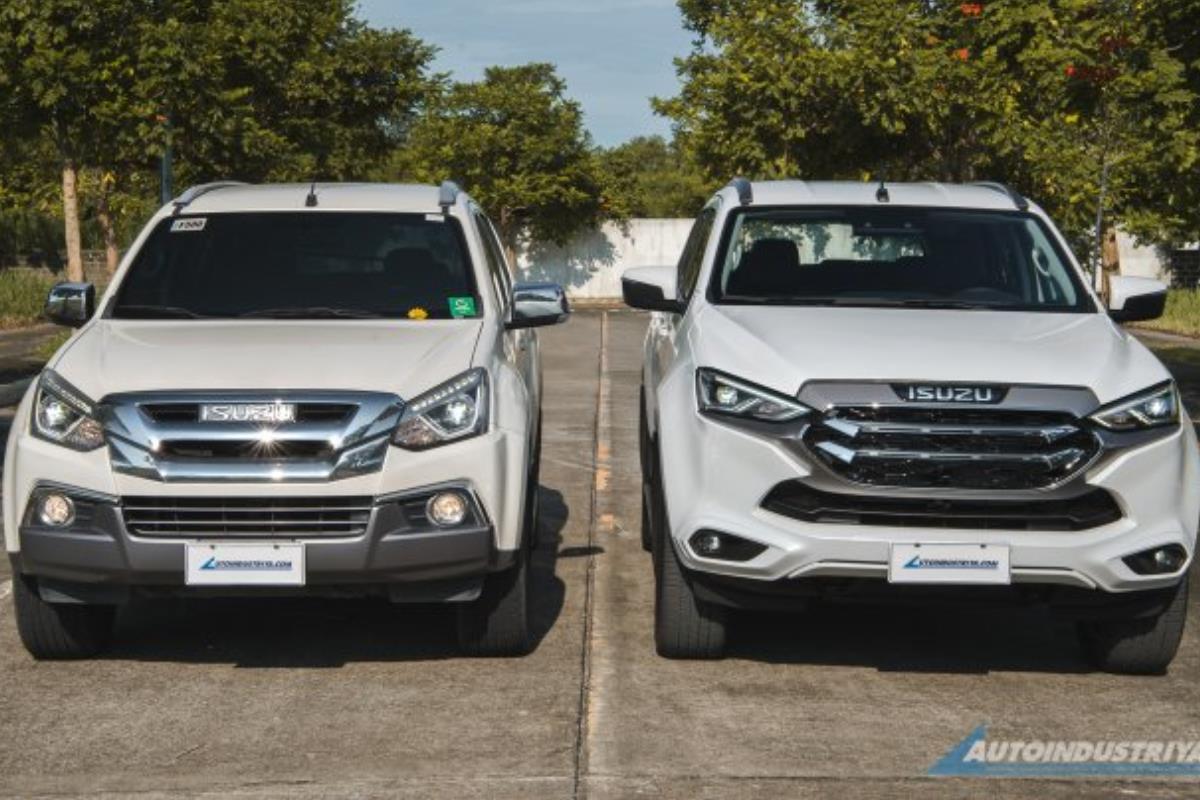 Isuzu mu-X 2020 vs 2022 đầu xe