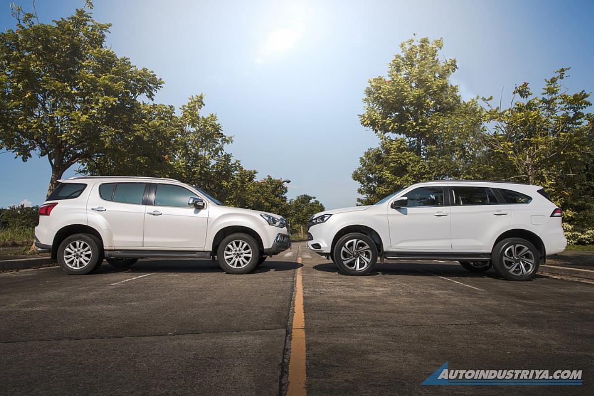 Isuzu mu-X 2020 vs 2022 thân xe