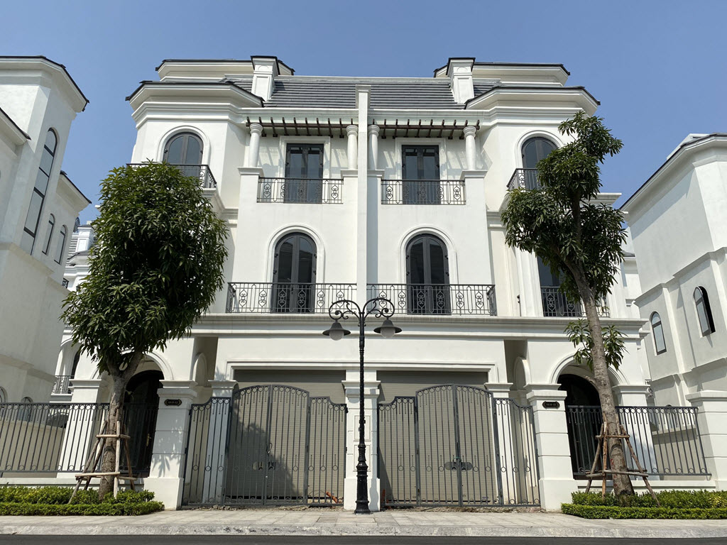 Biệt thự trong khu đô thị hiện đại hình ảnh toàn cảnh căn biệt thự liền kề trong khu đô thị