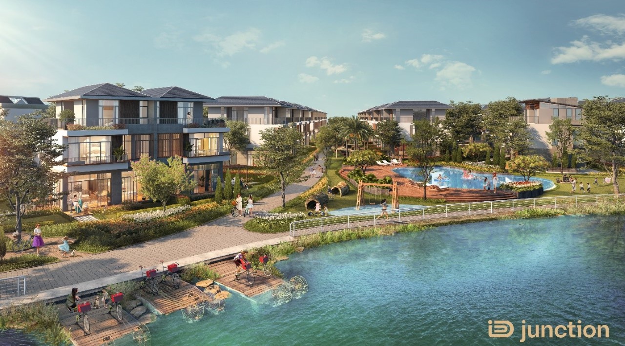 Phối cảnh resort b&ecirc;n s&ocirc;ng của iD Junction