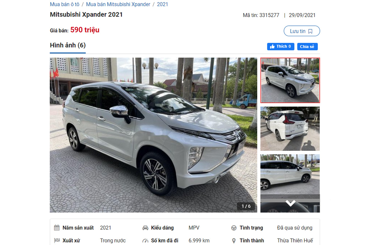 Mitsubishi Xpander 2021 hiện đang được phân phối với 2 phiên bản.
