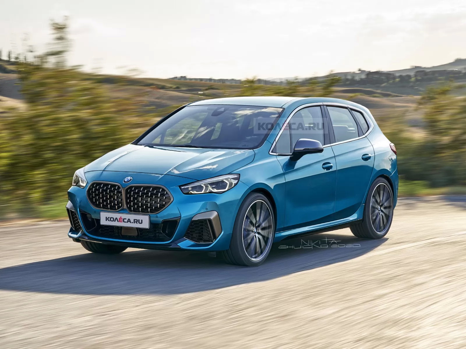 BMW 2-Series Active Tourer đỏ