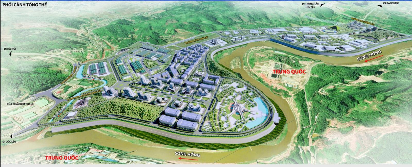 Phối cảnh dự &aacute;n khu Logistics quy m&ocirc; 332 ha tại L&agrave;o Cai.