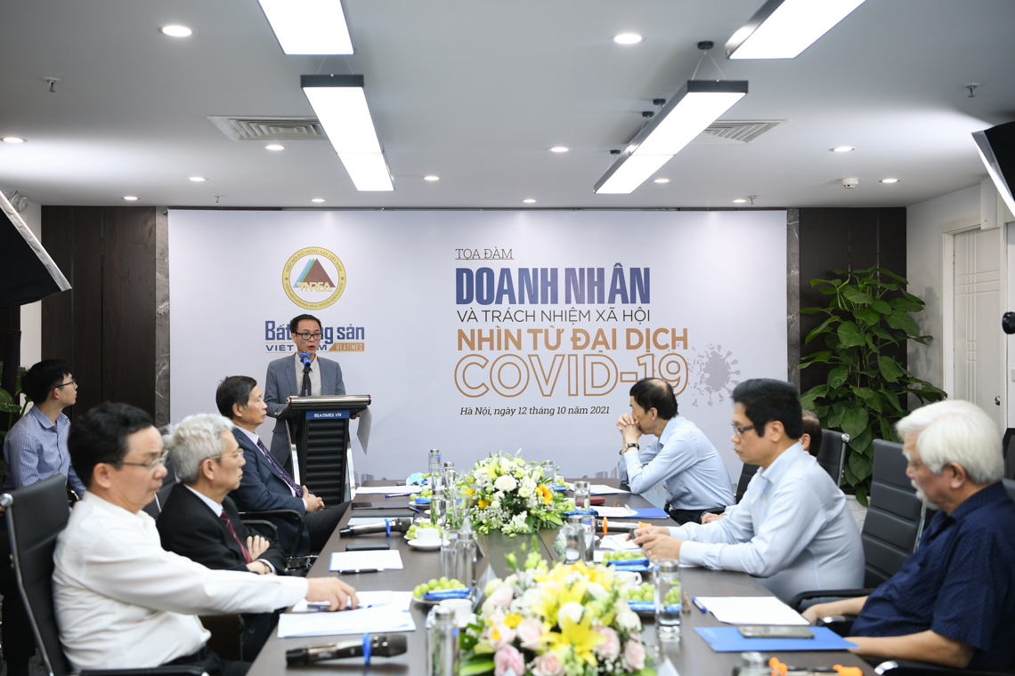 hình ảnh tọa đàm “Doanh nhân và trách nhiệm xã hội nhìn từ đại dịch Covid-19”