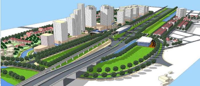 Phối cảnh thiết kế đ&ocirc; thị khu A - Khu Thảo Điền