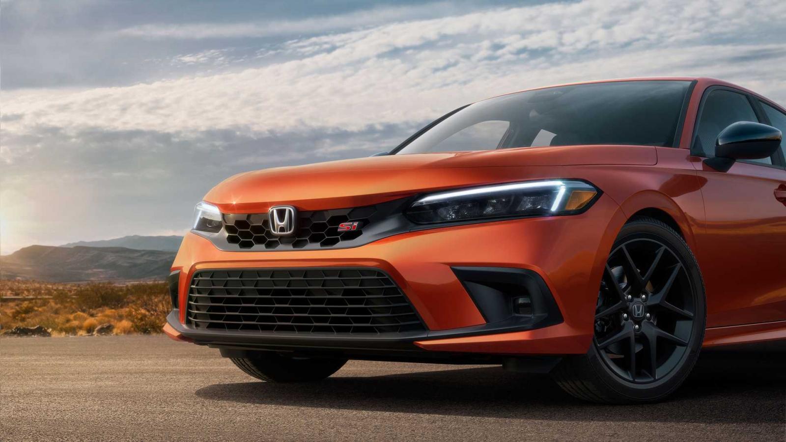 Honda Civic Si 2022 thiết kế đầu xe.