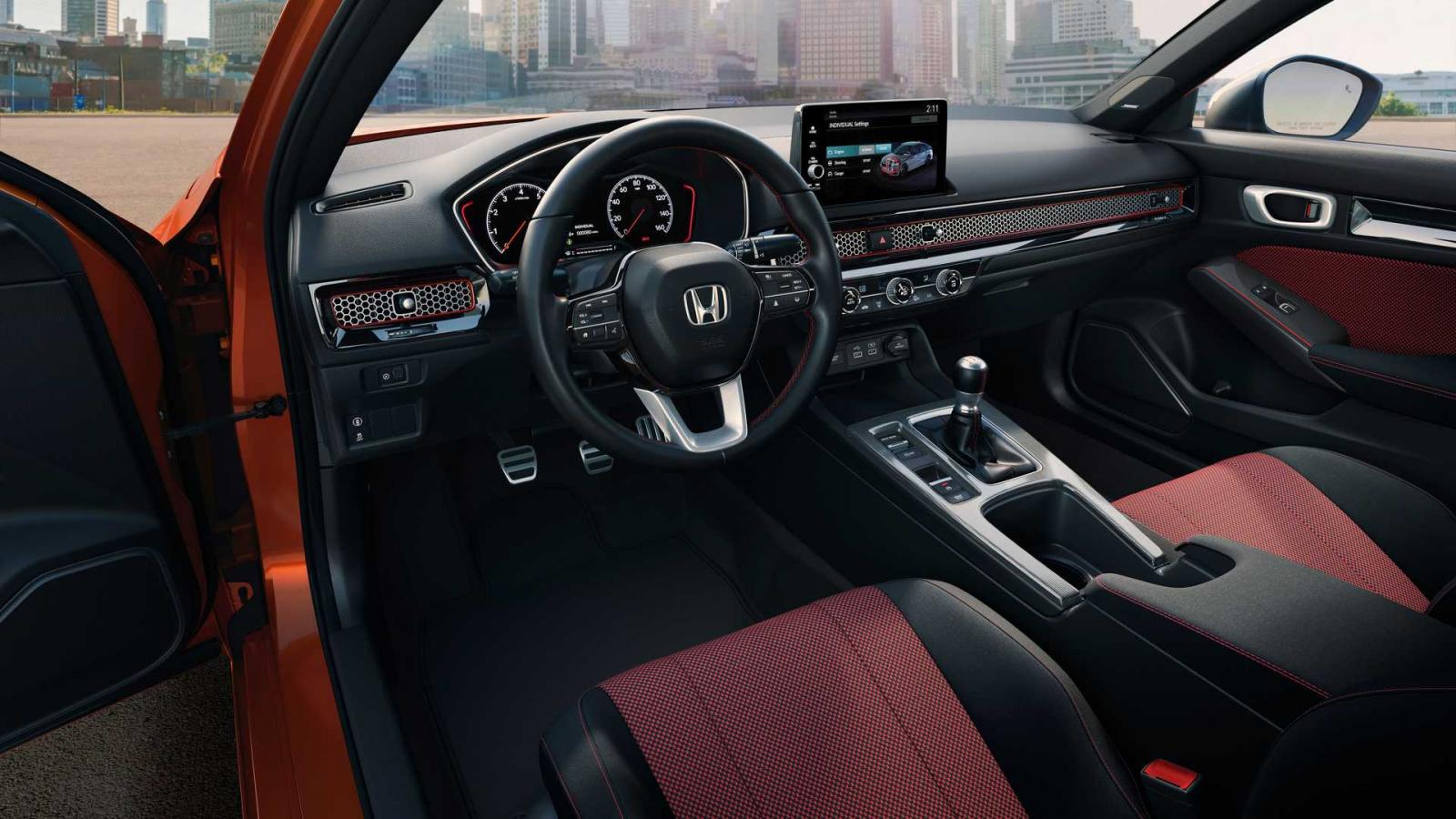 Honda Civic Si 2022 thiết kế nội thất.