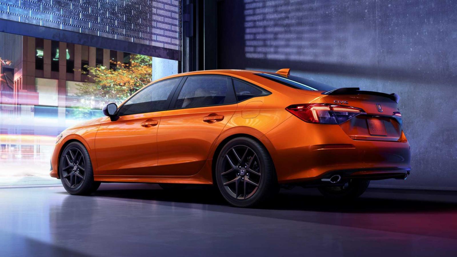 Honda Civic Si 2022 phía sau.