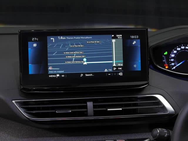 Màn hình giải trí 10 inch trên Peugeot 5008