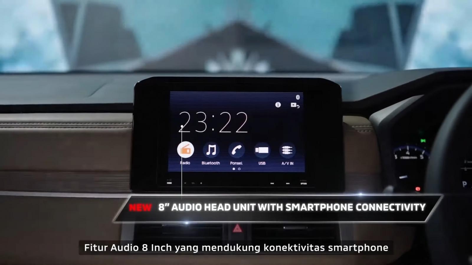Màn hình giải trí 8 inch trên Mitsubishi Xpander 2022.