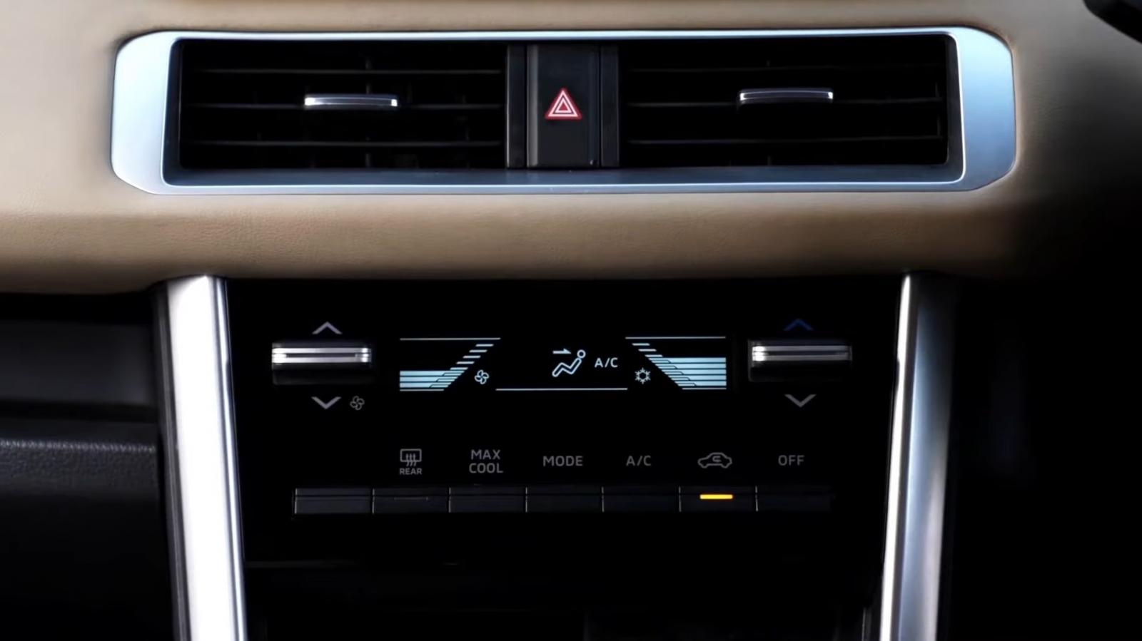 Điều hoà hiển thị điện tử trên Mitsubishi Xpander 2022.