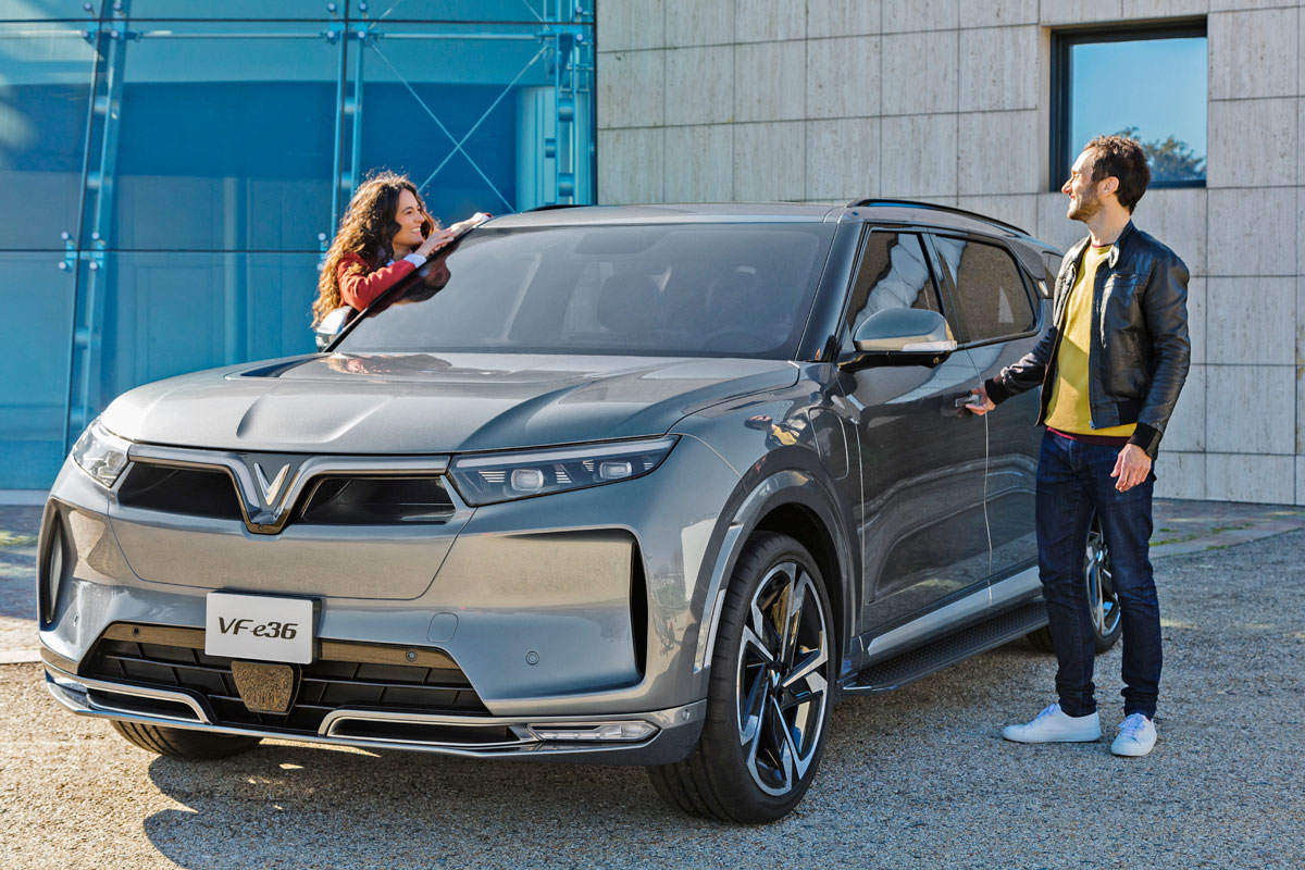 Mẫu SUV chạy điện đầy cơ bắp và khỏe khoắn.