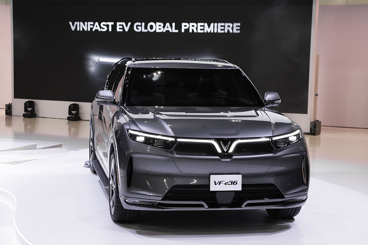 Mẫu xe điện VinFast VF e36.
