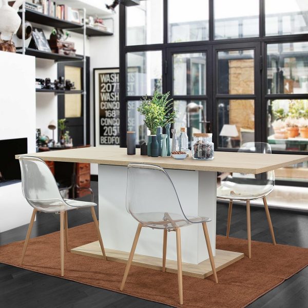 Ghế ăn Acrylic trong suốt ph&ugrave; hợp với ph&ograve;ng ăn c&oacute; diện t&iacute;ch khi&ecirc;m tốn. Ch&uacute;ng tạo cảm gi&aacute;c kh&ocirc;ng gian như tho&aacute;ng rộng hơn về mặt thị gi&aacute;c.