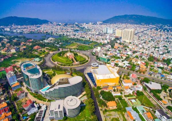một góc Bà Rịa - Vũng Tàu nhìn từ trên cao