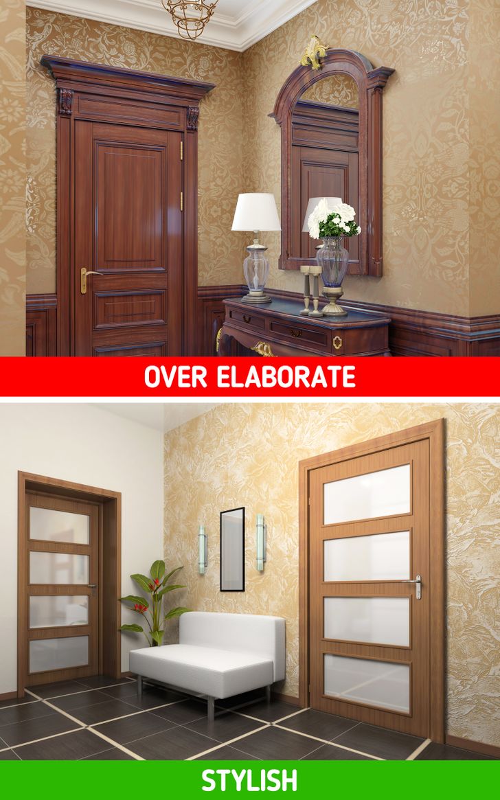 Trang trí lối vào nhà với giấy dán tường. Giấy dán tường lối vào nên ưu tiên màu trung tính, hoa văn nhẹ nhàng.