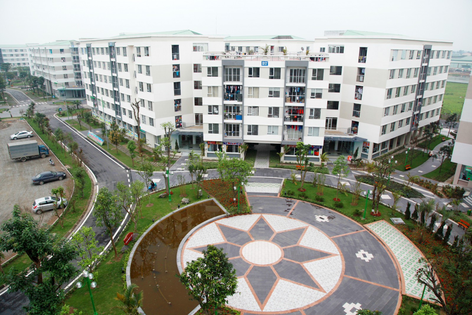 h&igrave;nh ảnh một khu nh&agrave; ở x&atilde; hội đ&atilde; ho&agrave;n thiện v&agrave; đi v&agrave;o sử dụng