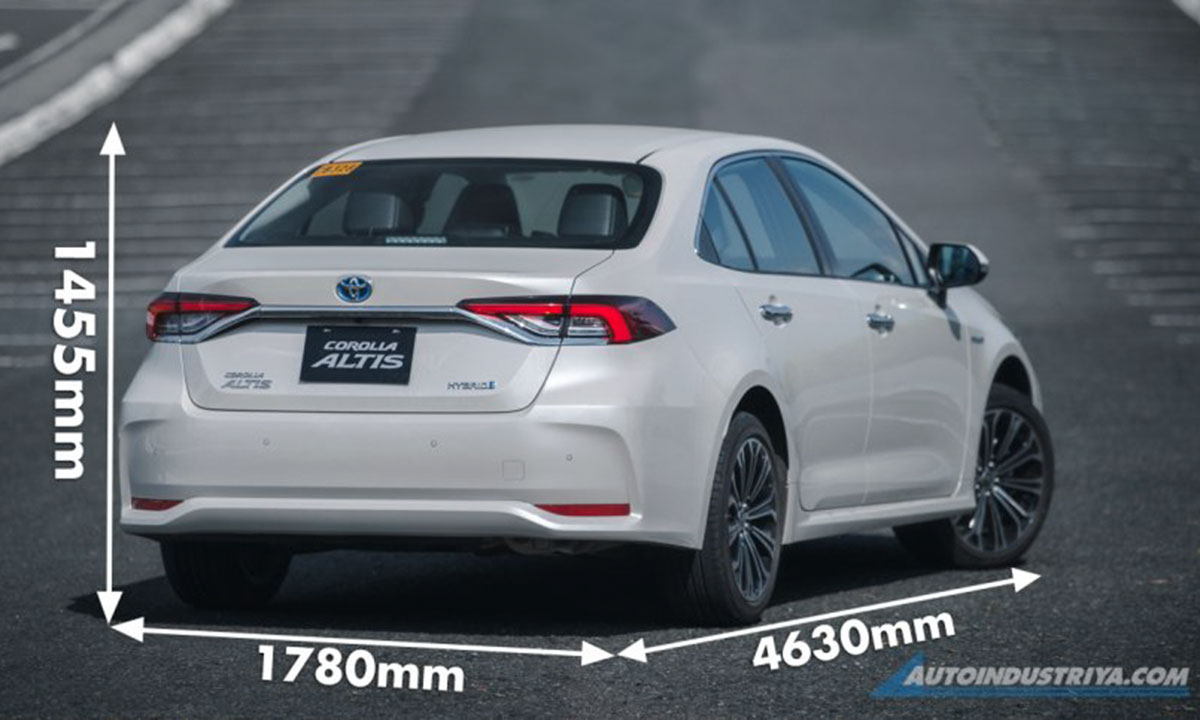 kích thước Toyota Corolla Altis 2022.