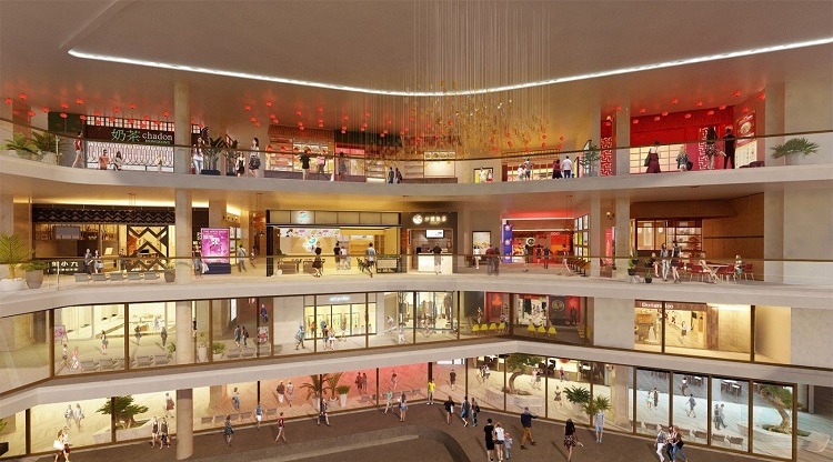 Lấy cảm hứng từ khu phố sầm uất của Hongkong, khu phố shop D-Homme được thiết kế thành quần thể phố đi bộ trên không đầu tiên ở TP.HCM