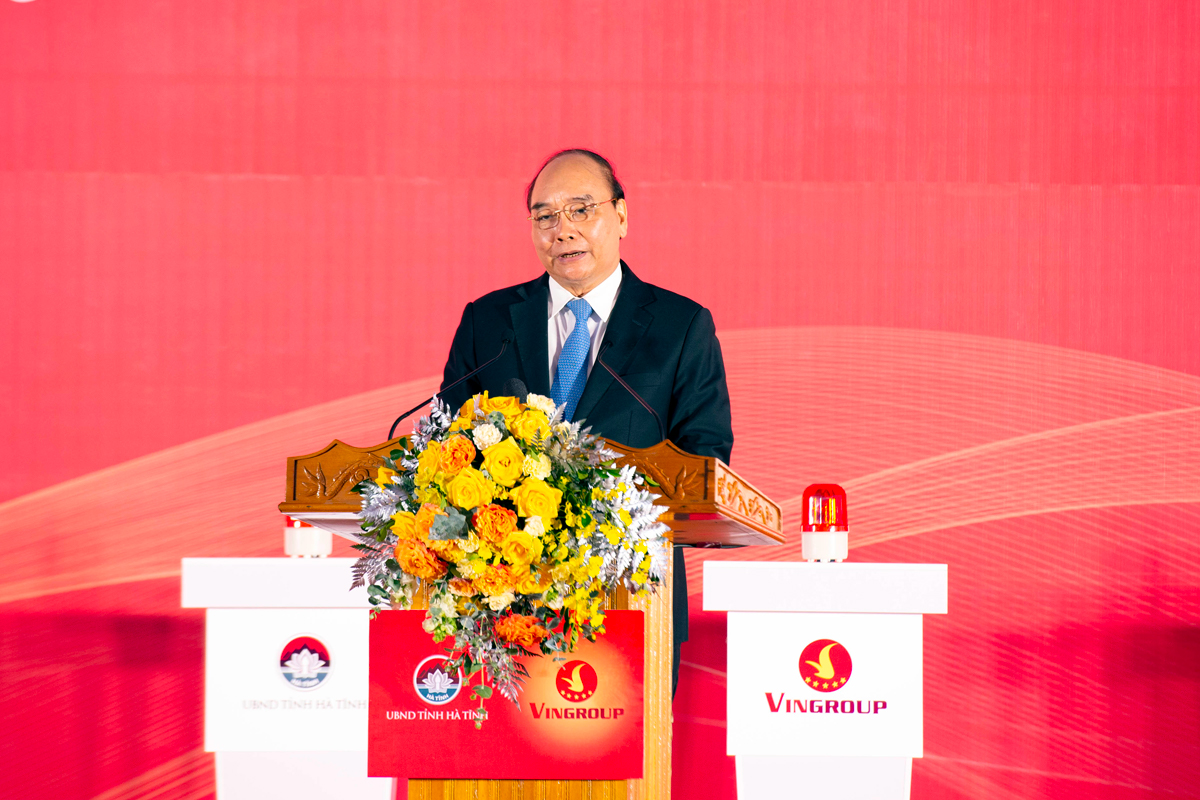 Chủ tịch nước Nguyễn Xuân Phúc phát biểu tại buổi lễ