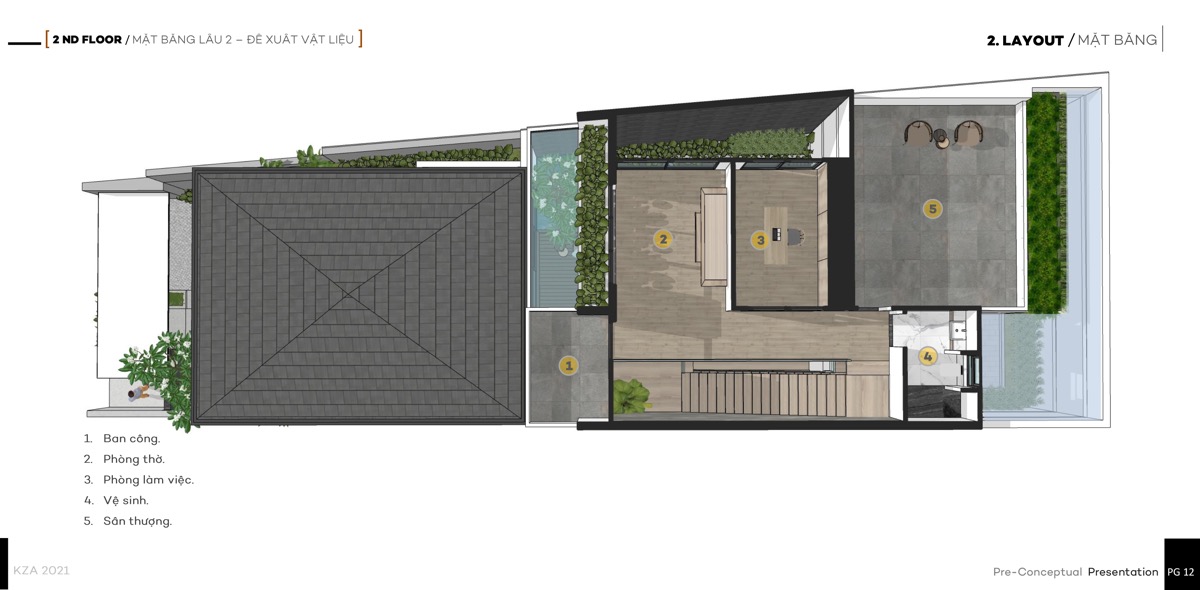 Mặt bằng tầng 2