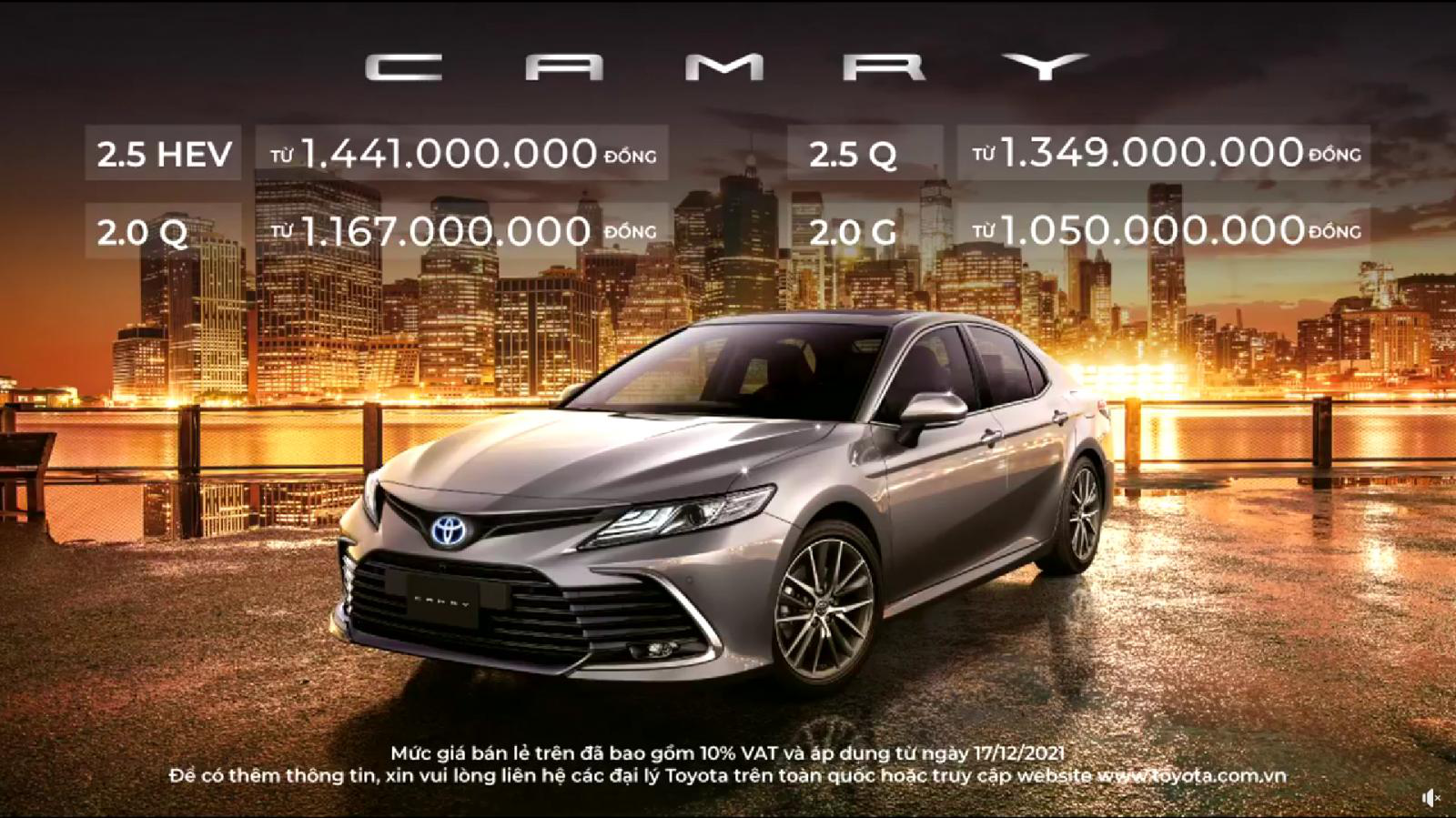Giá xe Toyota Camry 1