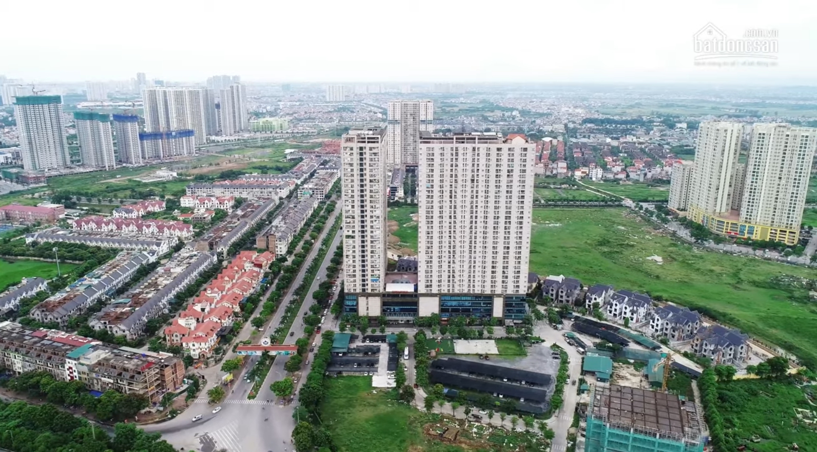 Chung cư Gemek Tower nh&igrave;n từ tr&ecirc;n cao