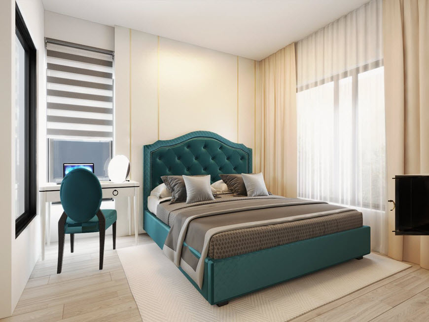 R&egrave;m cửa hai lớp gi&uacute;p điều tiết linh hoạt &aacute;nh s&aacute;ng tự nhi&ecirc;n v&agrave;o ph&ograve;ng. Lớp voan mỏng m&agrave;u trắng tạo vẻ nhẹ nh&agrave;ng, l&atilde;ng mạn.