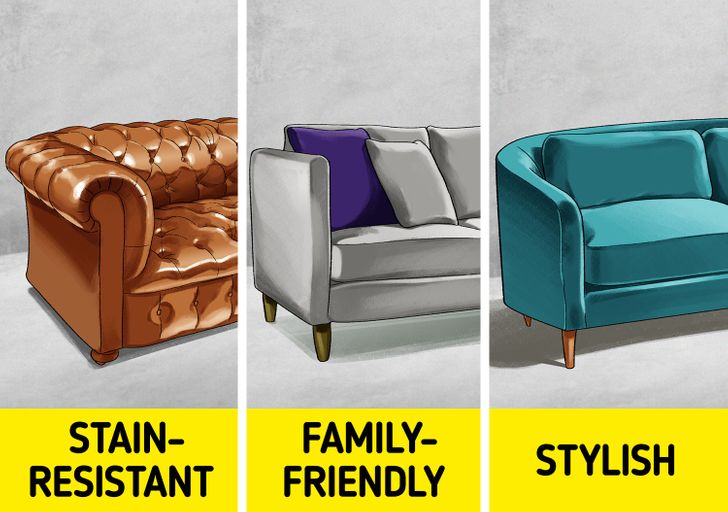 hình ảnh một phần của các kiểu ghế sofa