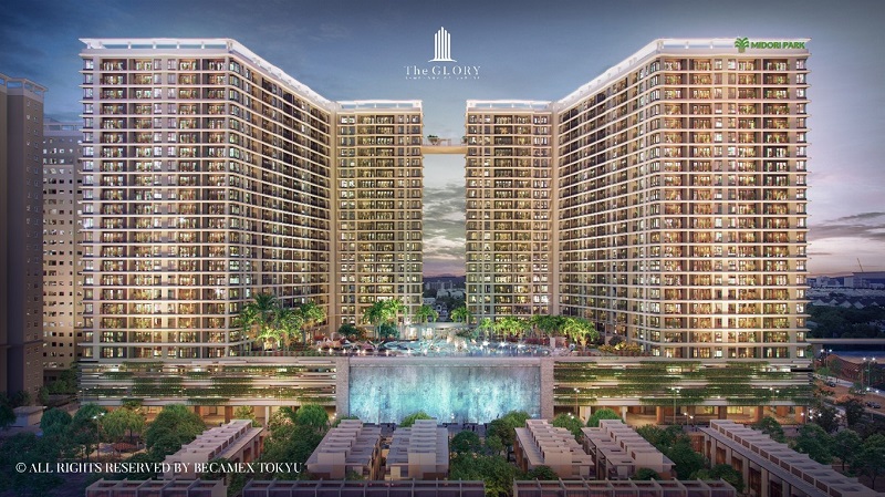 Phối cảnh Dự án căn hộ resort cao cấp MIDORI PARK The GLORY. 