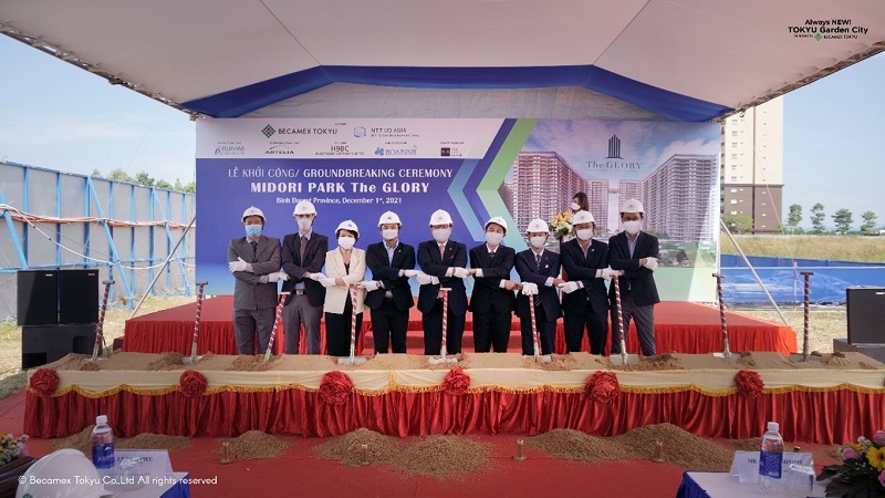 Lễ khởi công Dự án MIDORI PARK The GLORY vào đầu tháng 12. 