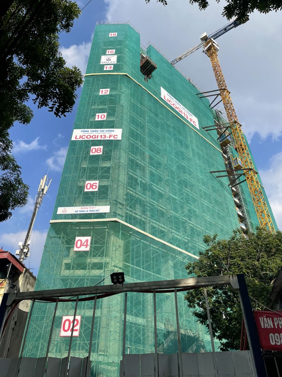 Trinity Tower tiến độ thi công
