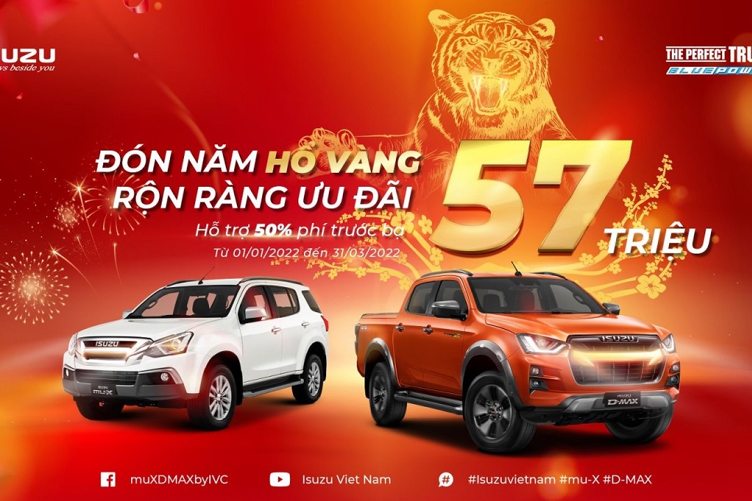 Isuzu hỗ trợ 50% lệ phí trước bạ cho khách mua D-MAX và mu-X, giá trị ưu đãi lên tới 57 triệu đồng 1