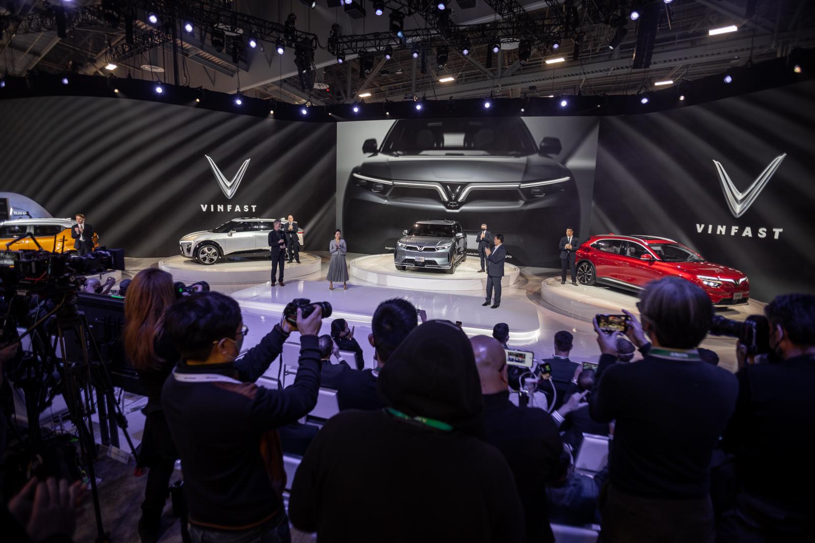 VinFast vừa ra mắt loạt xe điện mới tại triển lãm CES 2022.