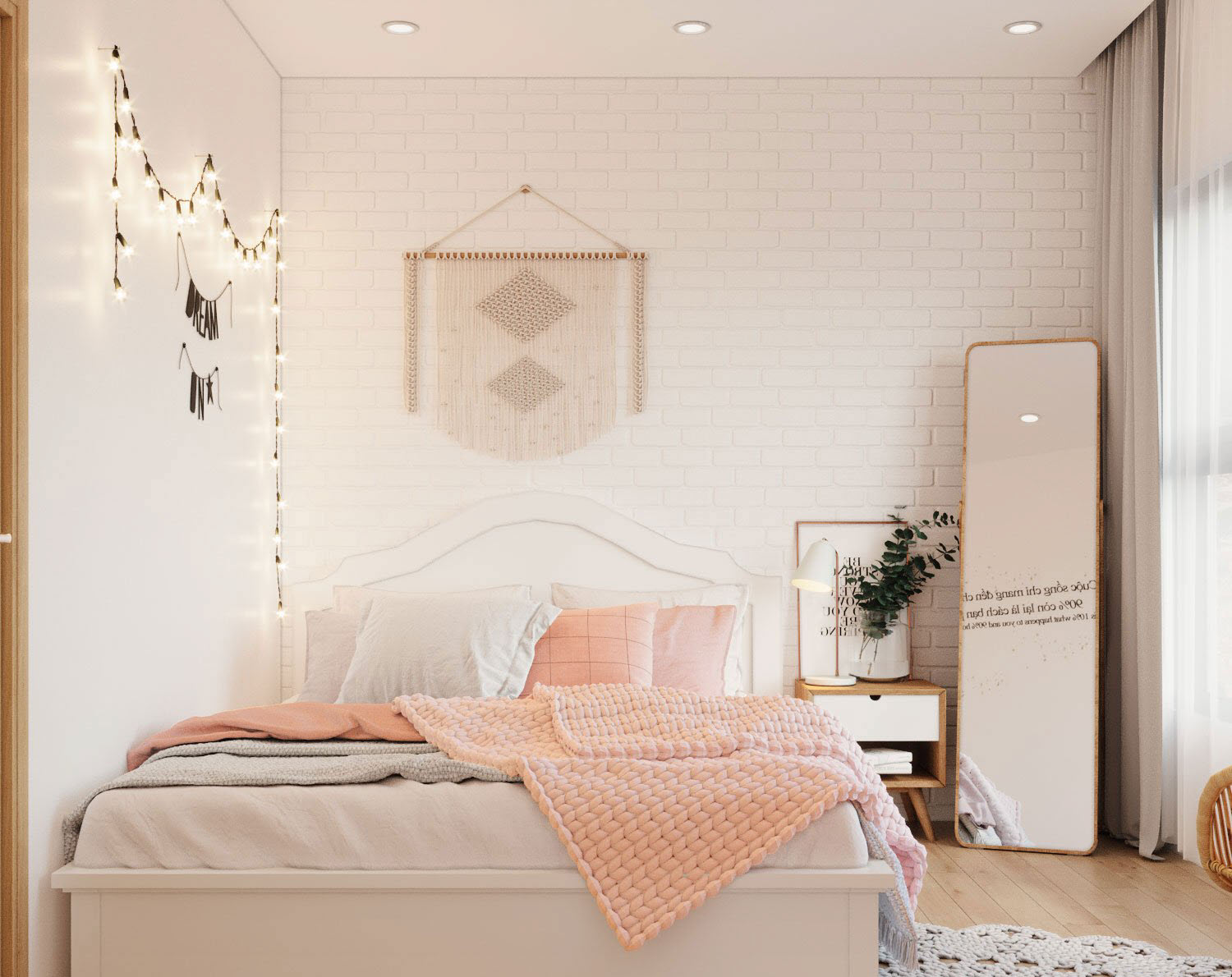 Khung cửa sổ kính trong suốt mang đến ánh sáng tự nhiên ngập tràn, cùng với đó là tầm nhìn thoáng đãng ra cảnh quan thành phố.