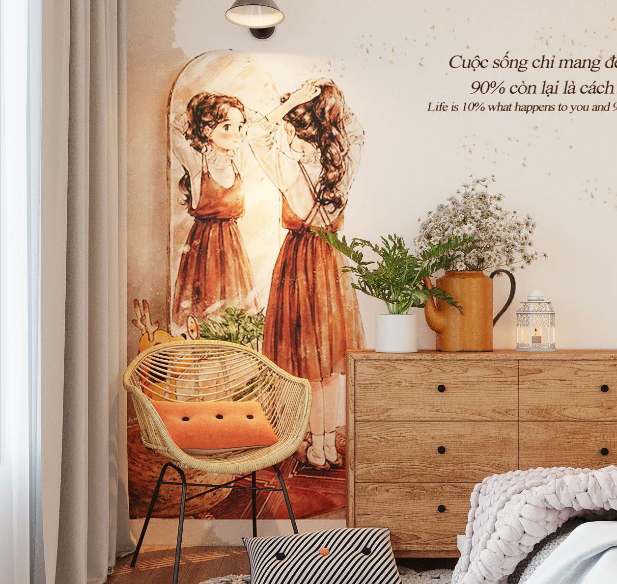 Góc đọc sách, thư giãn cực "chill" mà các cô nàng đều mê mẩn.