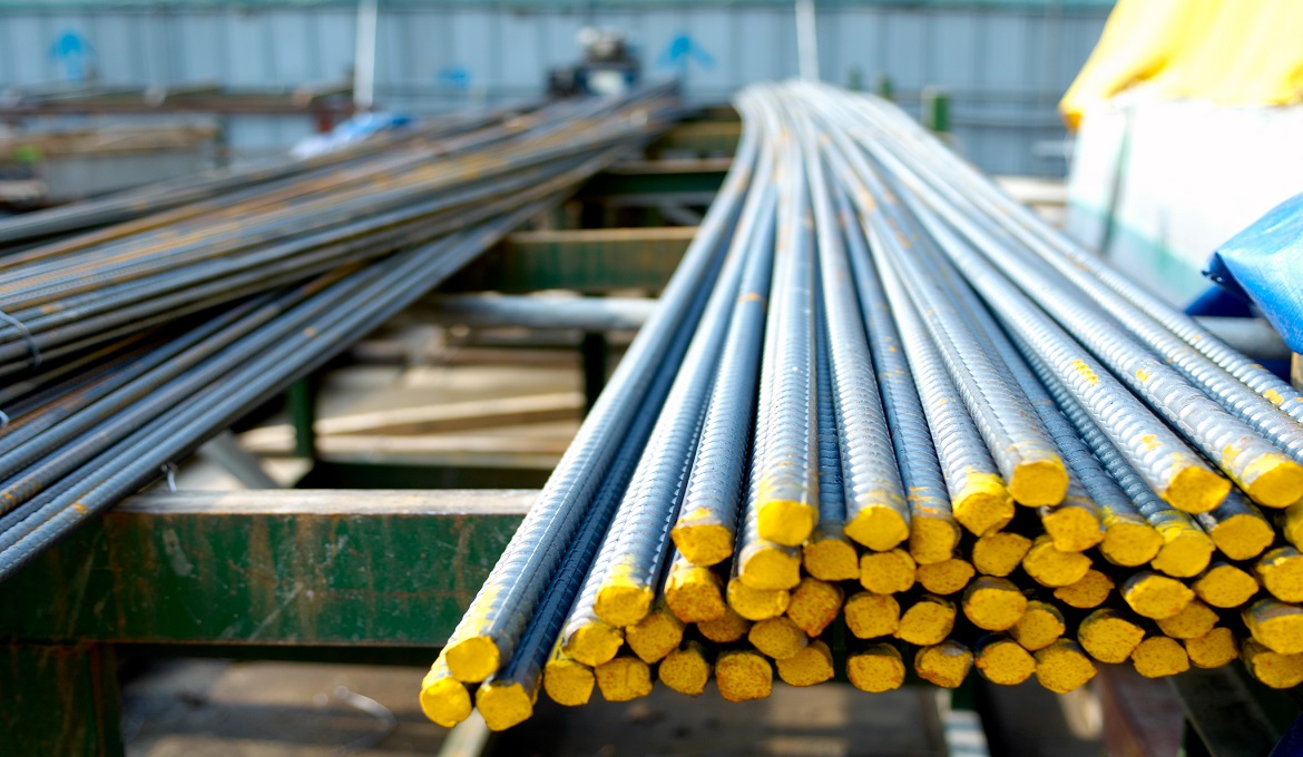 cận cảnh b&oacute; th&eacute;p x&acirc;y dựng