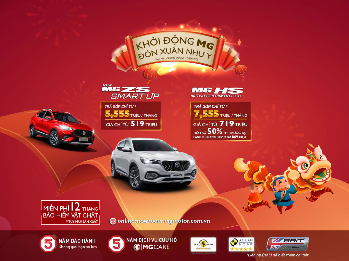 MG Việt Nam hỗ trợ 50% lệ ph&iacute; trước bạ c&ugrave;ng nhiều ưu đ&atilde;i hấp dẫn trong th&aacute;ng 1.