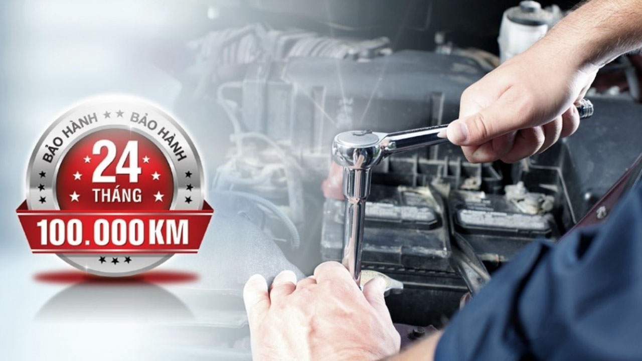 Xe TERACO được áp dụng chính sách bảo hành chính hãng lên đến 2 năm hoặc 100.000km.