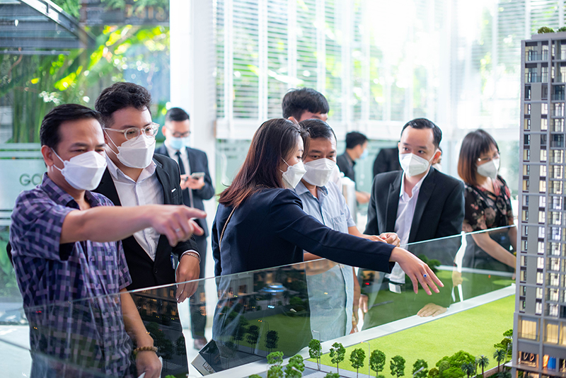 Trong những ngày đầu ra mắt, dự án thu hút đông đảo khách hàng quan tâm, tìm hiểu