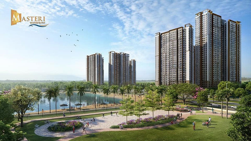 Phối cảnh tổng thể dự án Masteri Waterfront Gia Lâm