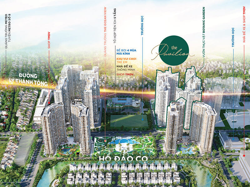 Phối cảnh dự án The Pavilion Gia Lâm